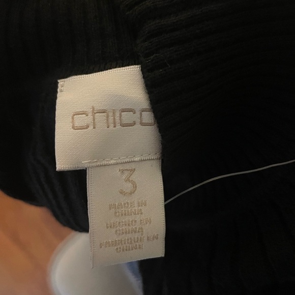 Chico's Cold-Shoulder Sydney Pullover Black - Picture 6 of 10
